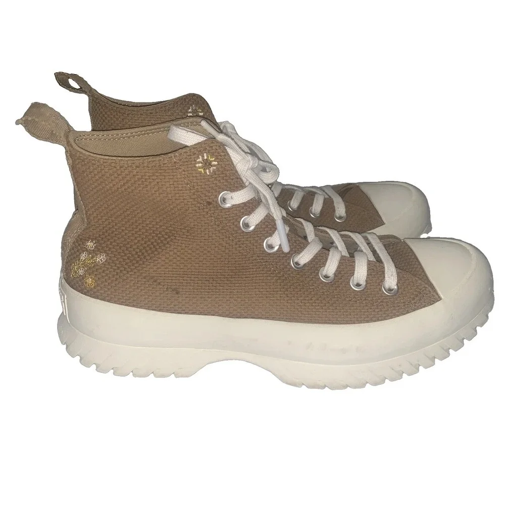 Converse Chuck Taylor Lugged 2.0 Autumn Embroidery Shoes Women's 12.5 Mens 10.5